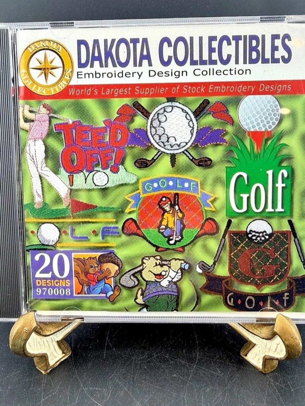 Dakota Collectibles Embroidery Design Collection Golf 20 Designs 970008 CD